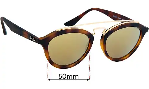 Sunglass Fix Replacement Lenses for Ray-Ban RB4257 Gatsby II - 50mm Wide Ray-Ban RB4257 Gatsby II Replacement Lenses 50mm wide