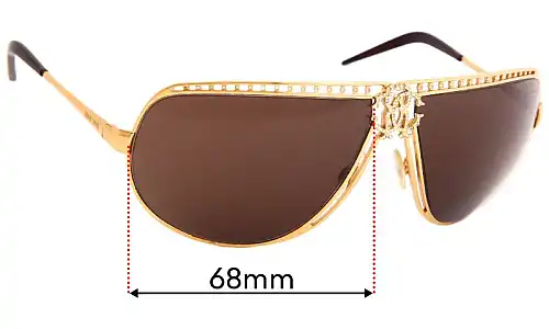 Sunglass Fix Replacement Lenses for Roberto Cavalli Agenore 305S - 66mm Wide Roberto Cavalli Agenore 305S Replacement Lenses 66mm wide