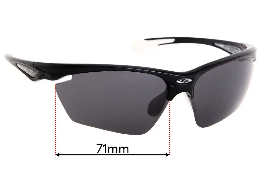 Sunglass Fix Replacement Lenses for Rudy Project Stratofly - 71mm Wide Sunglass Fix Replacement Lenses for Rudy Project Stratofly - 71mm Wide
