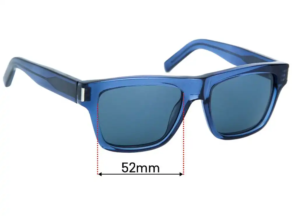 Sunglass Fix Replacement Lenses for Saint Laurent Bold 5 - 52mm Wide Sunglass Fix Replacement Lenses for Saint Laurent Bold 5 - 52mm Wide
