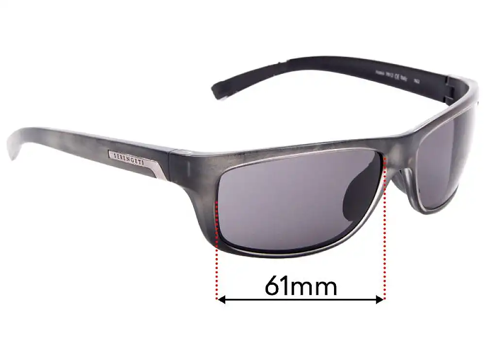 Sunglass Fix Replacement Lenses for Serengeti Assisi - 61mm Wide Sunglass Fix Replacement Lenses for Serengeti Assisi - 61mm Wide