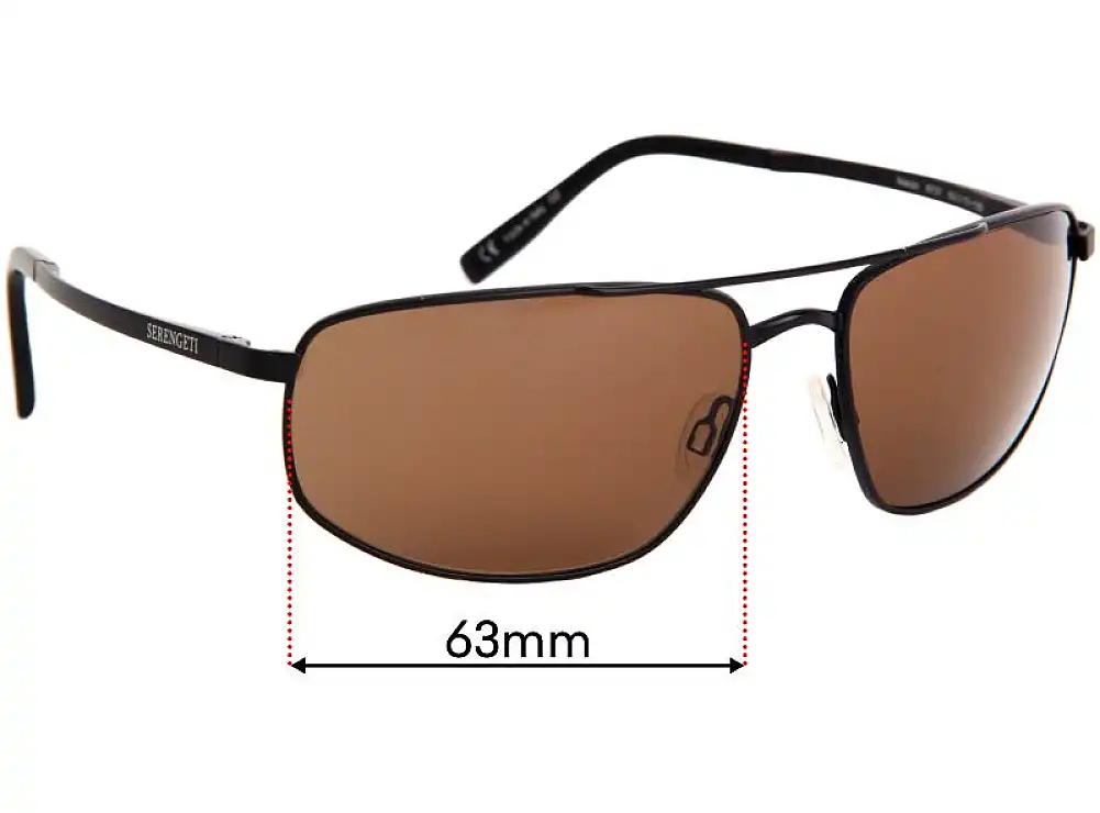 Sunglass Fix Replacement Lenses for Serengeti Mazzo - 63mm Wide Sunglass Fix Replacement Lenses for Serengeti Mazzo - 63mm Wide