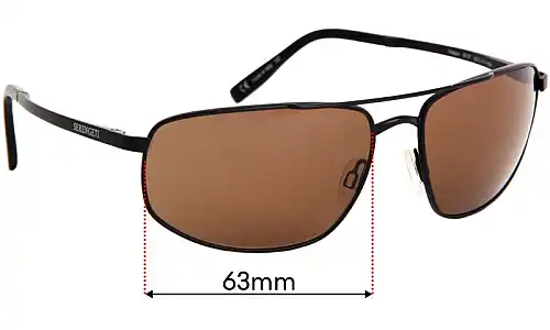 Sunglass Fix Replacement Lenses for Serengeti Mazzo - 63mm Wide Sunglass Fix Replacement Lenses for Serengeti Mazzo - 63mm Wide