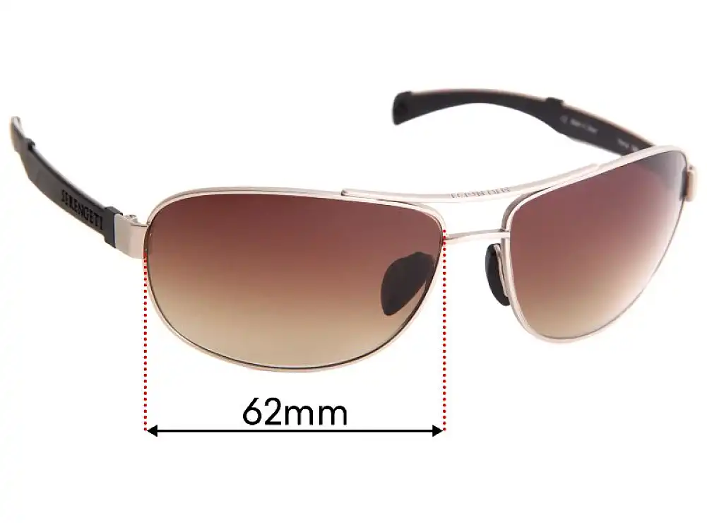 Sunglass Fix Replacement Lenses for Serengeti Norcia - 62mm Wide Sunglass Fix Replacement Lenses for Serengeti Norcia - 62mm Wide
