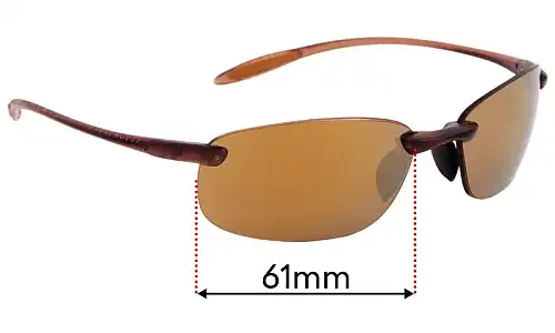 Sunglass Fix Replacement Lenses for Serengeti Nuvola - 61mm Wide Serengeti Nuvola Replacement Lenses 61mm wide