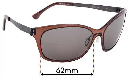 Sunglass Fix Replacement Lenses for Serengeti Sara - 62mm Wide Serengeti Sara Replacement Lenses 62mm wide