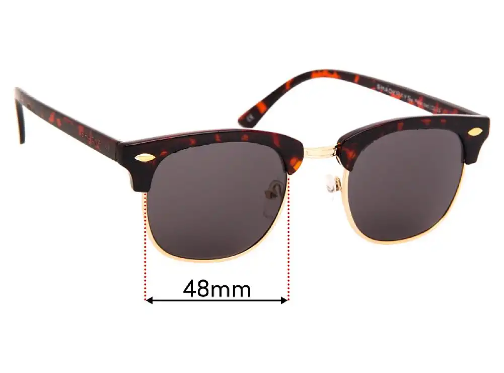 Sunglass Fix Replacement Lenses for Shady Rays Classic Oakmont - 48mm Wide Sunglass Fix Replacement Lenses for Shady Rays Classic Oakmont - 48mm Wide