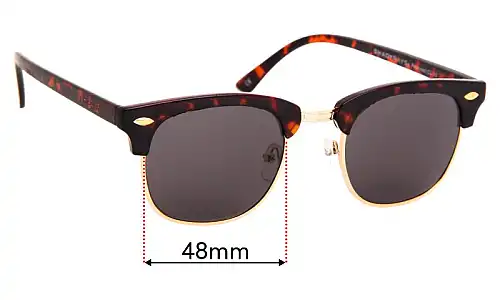 Sunglass Fix Replacement Lenses for Shady Rays Classic Oakmont - 48mm Wide Sunglass Fix Replacement Lenses for Shady Rays Classic Oakmont - 48mm Wide