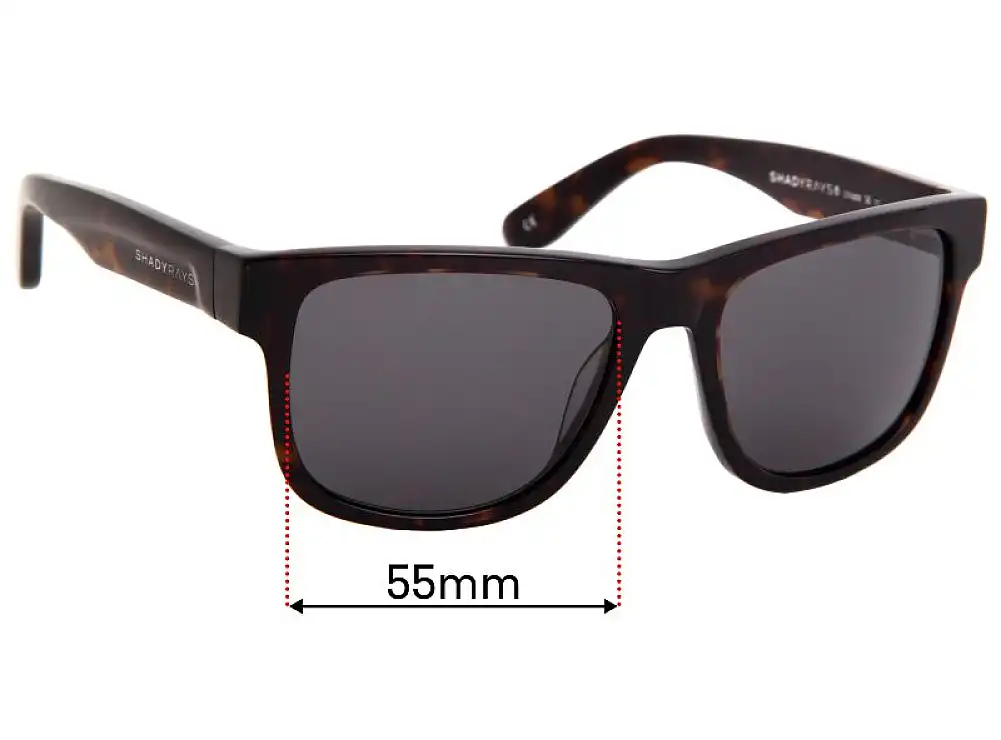 Sunglass Fix Replacement Lenses for Shady Rays SE:17 - 55mm Wide Sunglass Fix Replacement Lenses for Shady Rays SE:17 - 55mm Wide