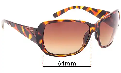 Sunglass Fix Replacement Lenses for Smith Hemline - 64mm Wide Smith Hemline Replacement Lenses 64mm wide