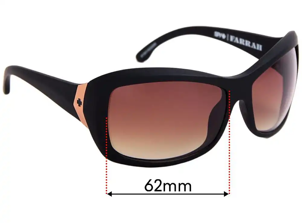 Sunglass Fix Replacement Lenses for Spy Optic Farrah - 62mm Wide Sunglass Fix Replacement Lenses for Spy Optic Farrah - 62mm Wide