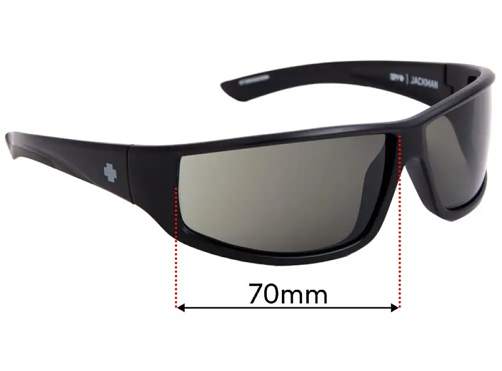 Sunglass Fix Replacement Lenses for Spy Optic Jackman - 70mm Wide Sunglass Fix Replacement Lenses for Spy Optic Jackman - 70mm Wide