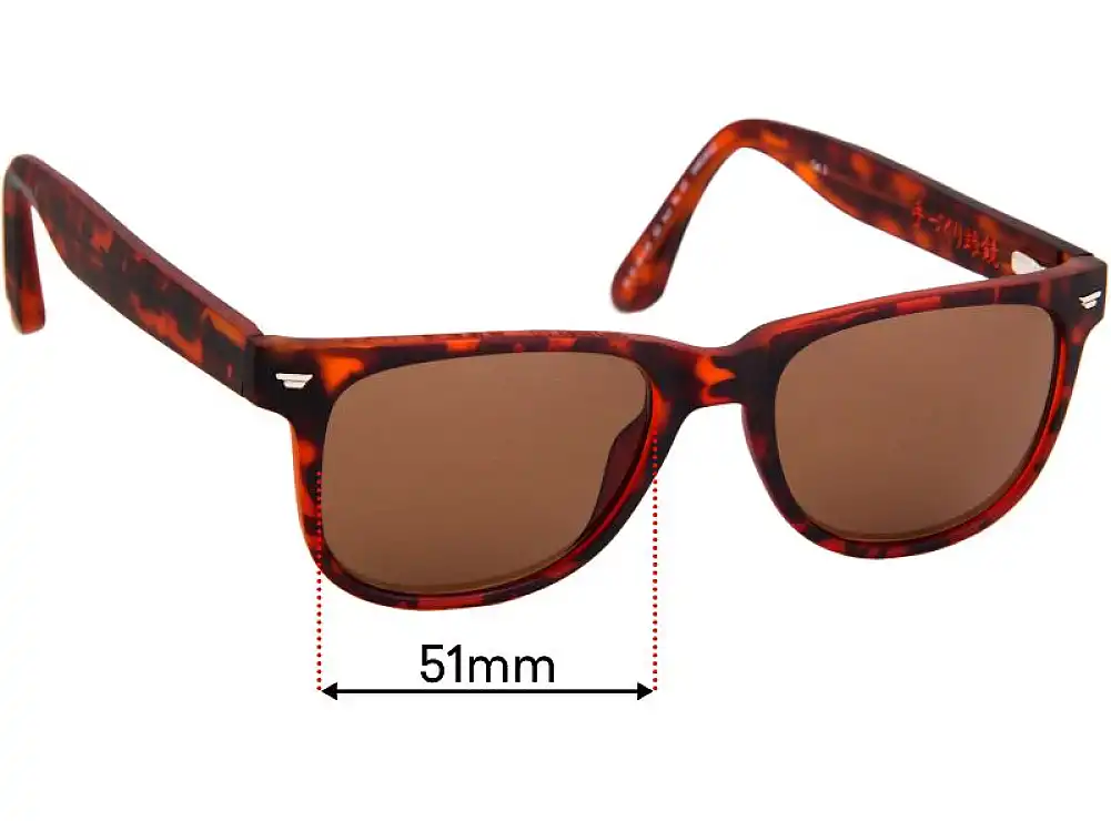 Sunglass Fix Replacement Lenses for Superdry SD Sun Rx 02 - 51mm Wide Sunglass Fix Replacement Lenses for Superdry SD Sun Rx 02 - 51mm Wide