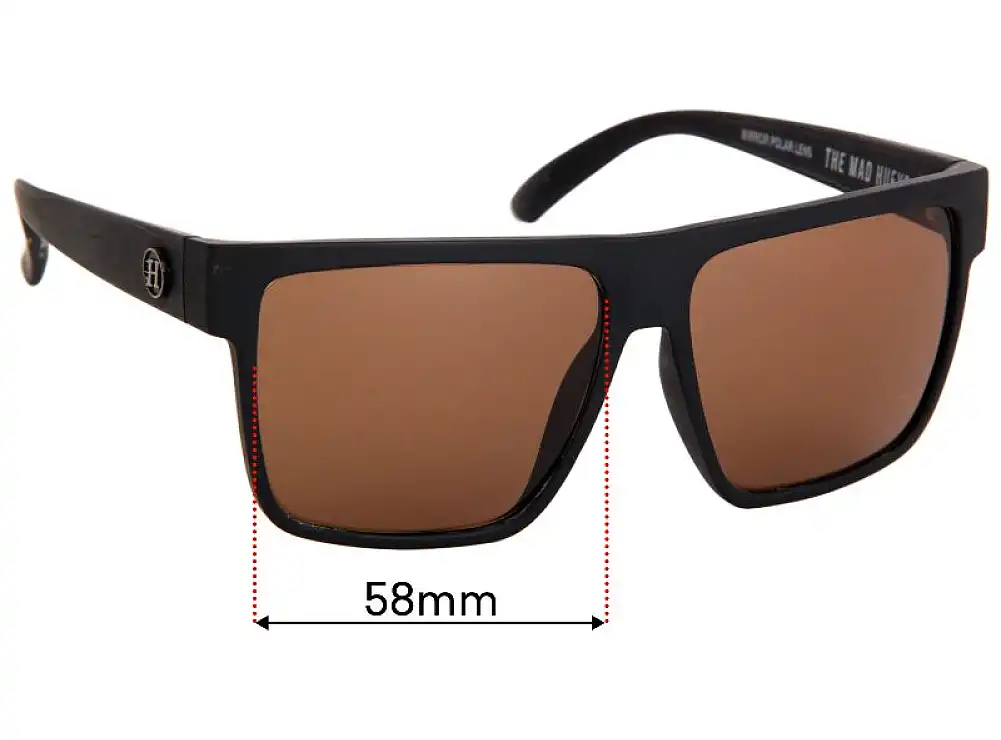 Sunglass Fix Replacement Lenses for The Mad Hueys Offshore - 58mm Wide Sunglass Fix Replacement Lenses for The Mad Hueys Offshore - 58mm Wide