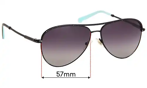 Sunglass Fix Replacement Lenses for Tiffany & Co TF 3062 Tiffany Diamond Point - 57mm Wide Tiffany & Co TF 3062 Tiffany Diamond Point Replacement Lenses 57mm wide