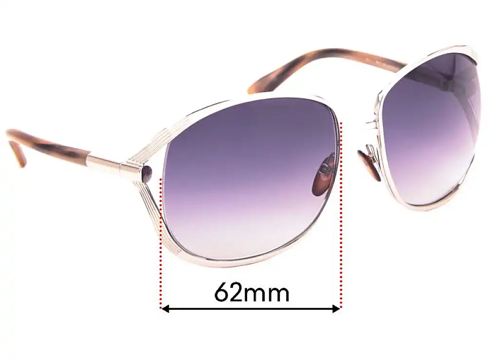 Sunglass Fix Replacement Lenses for Tom Ford Margaux TF40 - 62mm Wide Sunglass Fix Replacement Lenses for Tom Ford Margaux TF40 - 62mm Wide
