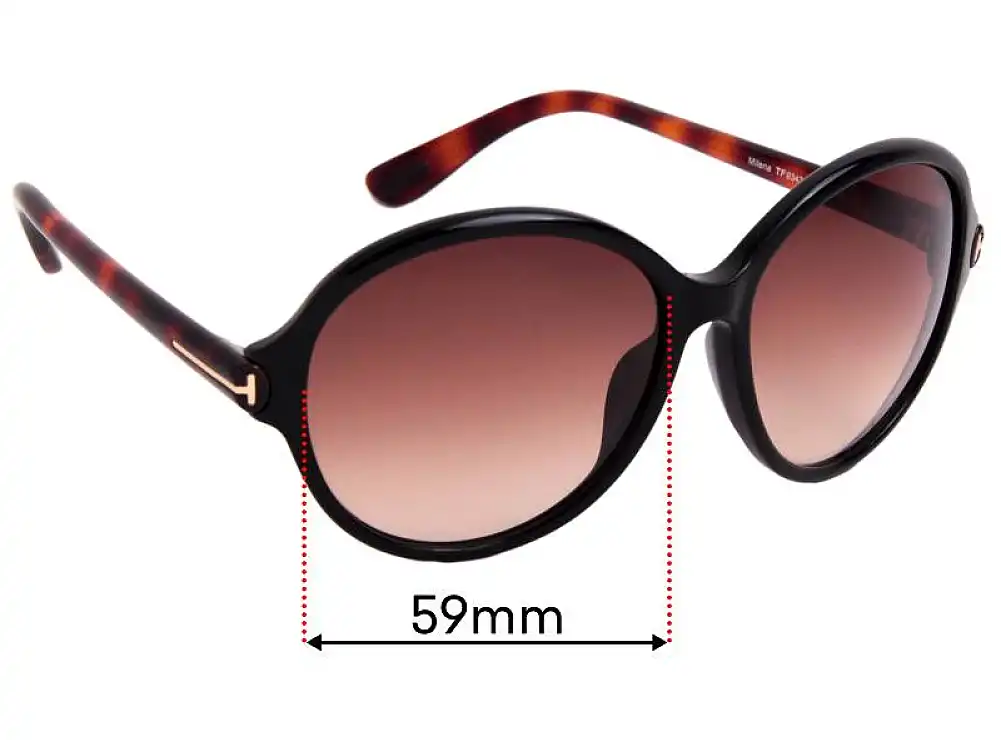 Tom Ford Milena TF9343 Replacement Lenses 59mm Tom Ford Milena TF9343 Replacement Lenses 59mm