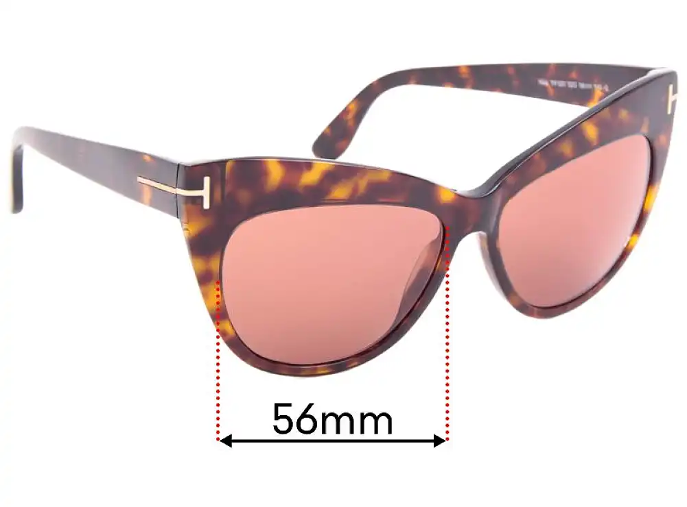Sunglass Fix Replacement Lenses for Tom Ford Nika TF523 - 56mm Wide Sunglass Fix Replacement Lenses for Tom Ford Nika TF523 - 56mm Wide