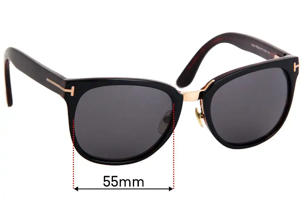Sunglass Fix Replacement Lenses for Tom Ford Rock TF290 - 55mm Wide Sunglass Fix Replacement Lenses for Tom Ford Rock TF290 - 55mm Wide
