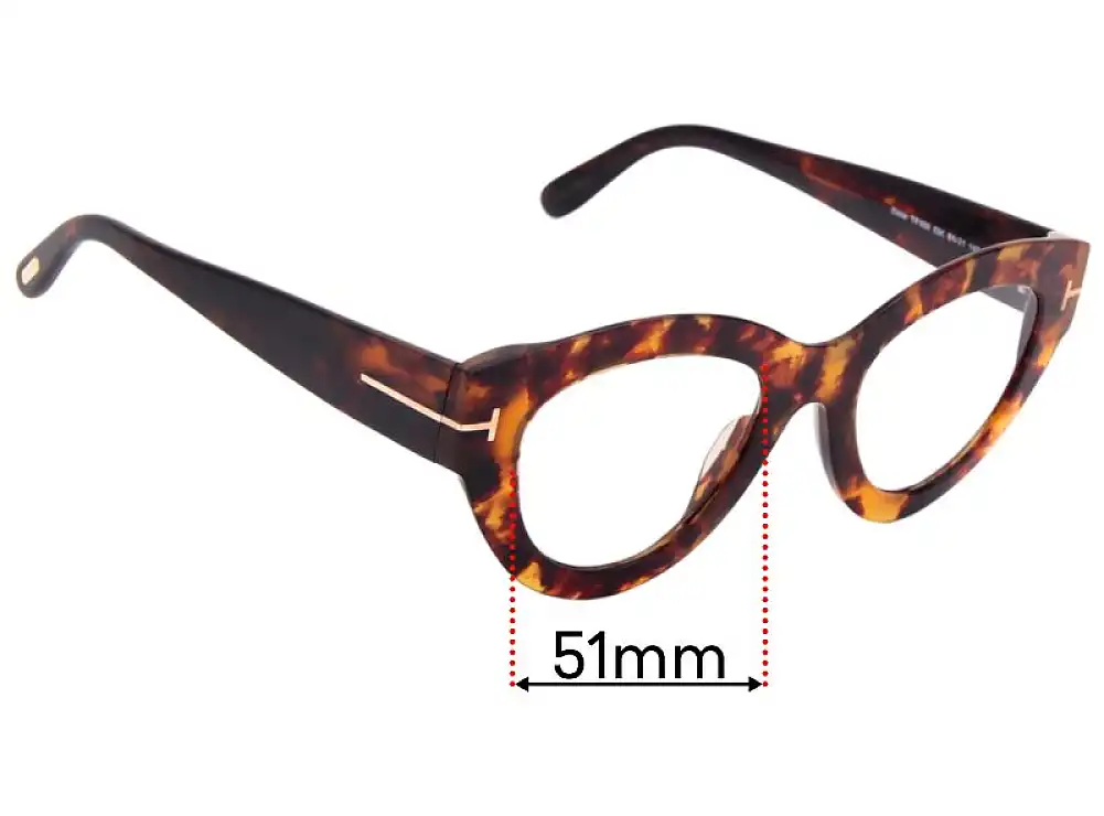 Sunglass Fix Replacement Lenses for Tom Ford Slater TF658 - 51mm Wide Sunglass Fix Replacement Lenses for Tom Ford Slater TF658 - 51mm Wide