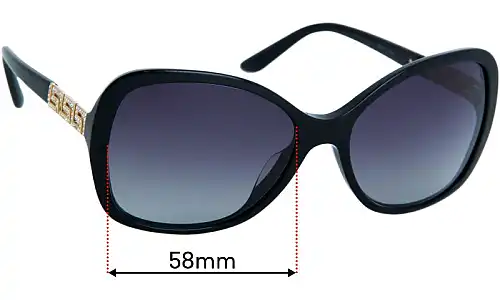 Sunglass Fix Replacement Lenses for Versace MOD 4271-B - 58mm Wide Sunglass Fix Replacement Lenses for Versace MOD 4271-B - 58mm Wide