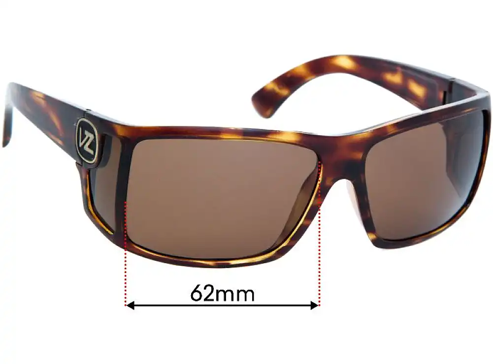 Sunglass Fix Replacement Lenses for Von Zipper Checko - 62mm Wide Sunglass Fix Replacement Lenses for Von Zipper Checko - 62mm Wide