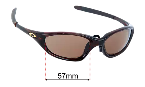 Sunglass Fix Replacement Lenses for Oakley Twenty XX OO9157 (2000) - 57mm Wide Oakley Twenty XX OO9157 (2000) Replacement Lenses 57mm wide