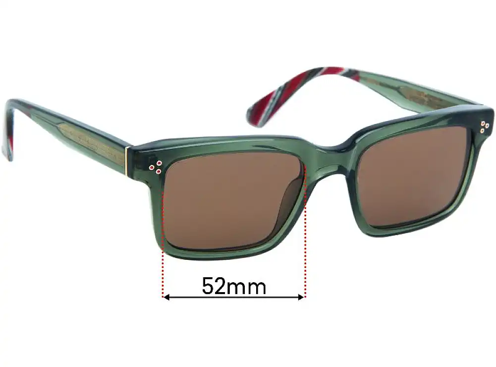 Sunglass Fix Replacement Lenses for Etnia Barcelona Quinn Sun - 52mm Wide Sunglass Fix Replacement Lenses for Etnia Barcelona Quinn Sun - 52mm Wide