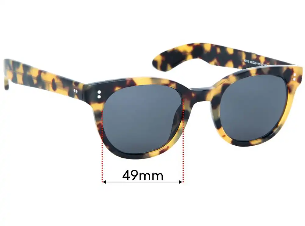 Sunglass Fix Replacement Lenses for Kupuna Riley - 49mm Wide Sunglass Fix Replacement Lenses for Kupuna Riley - 49mm Wide