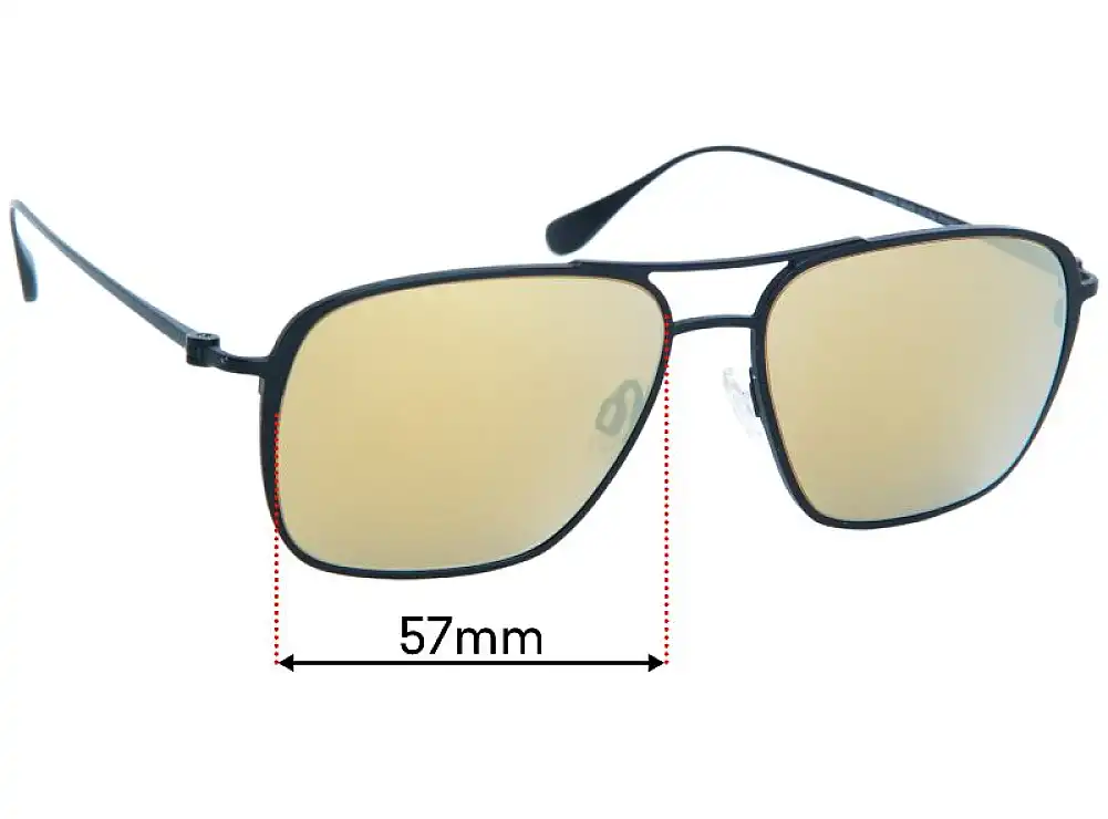 Sunglass Fix Replacement Lenses for Maui Jim MJ541 Beaches - 57mm Wide Sunglass Fix Replacement Lenses for Maui Jim MJ541 Beaches - 57mm Wide