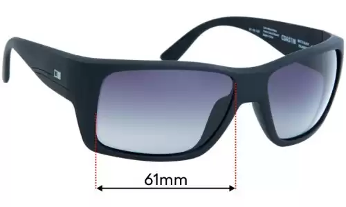 Sunglass Fix Replacement Lenses for Otis Coastin - 61mm Wide Sunglass Fix Replacement Lenses for Otis Coastin - 61mm Wide