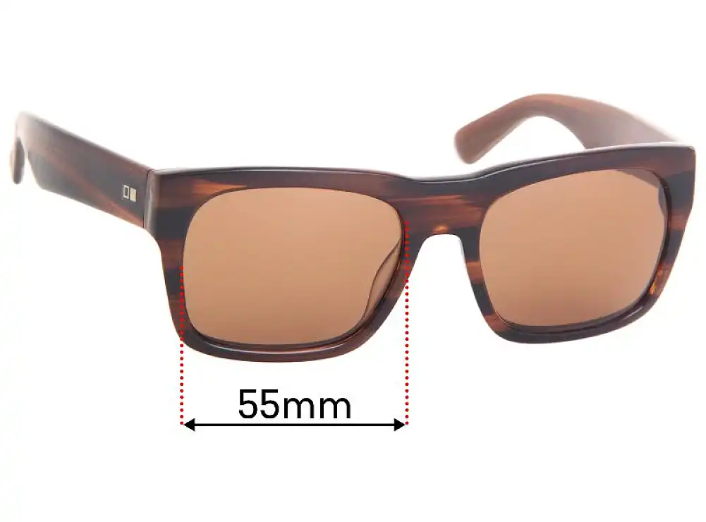 Sunglass Fix Replacement Lenses for Otis Stones Throw - 55mm Wide Sunglass Fix Replacement Lenses for Otis Stones Throw - 55mm Wide