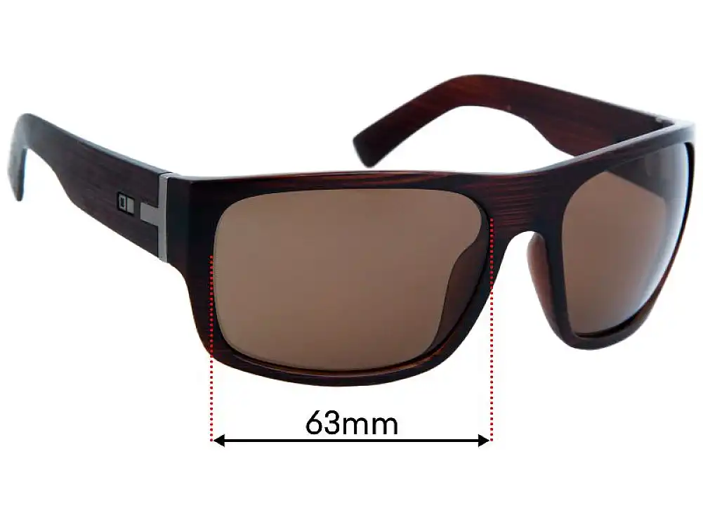 Sunglass Fix Replacement Lenses for Otis Tough Love - 63mm Wide Sunglass Fix Replacement Lenses for Otis Tough Love - 63mm Wide