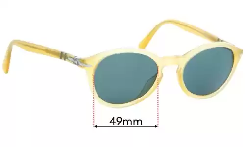 Sunglass Fix Replacement Lenses for Persol PO3237S - 49mm Wide Persol PO3237S Replacement Lenses 49mm wide