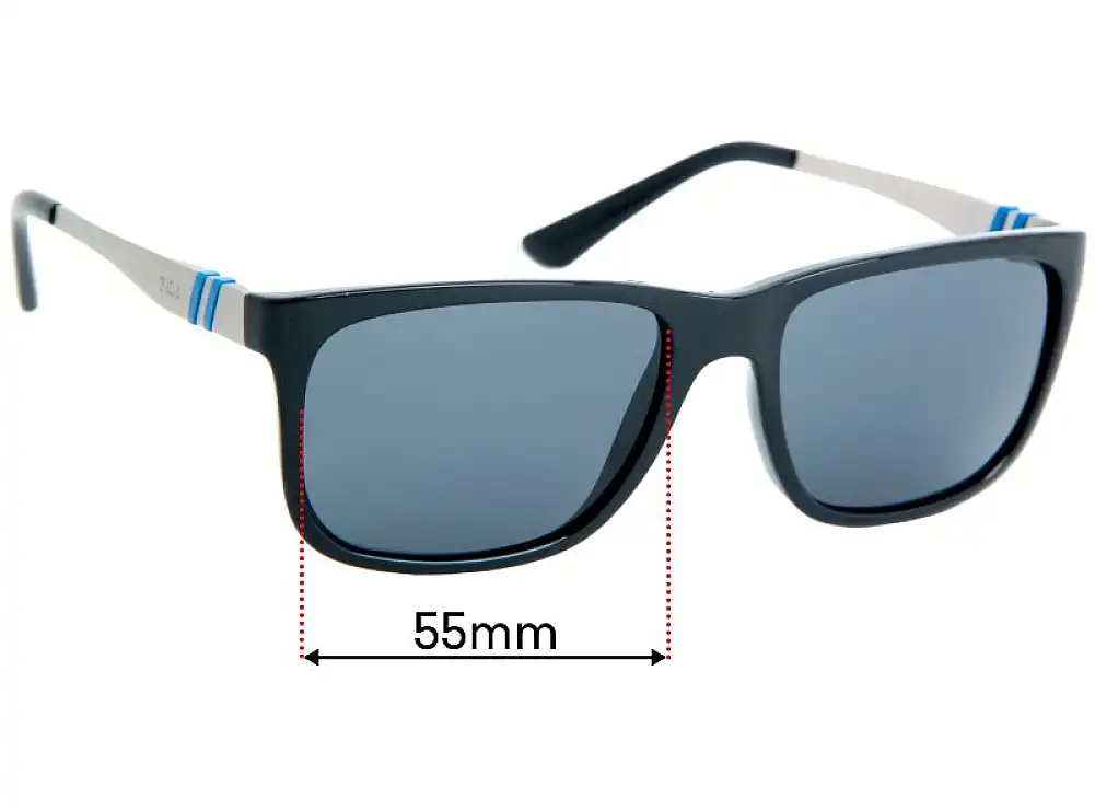 Sunglass Fix Replacement Lenses for Polo Polo PH 4088 - 55mm Wide Sunglass Fix Replacement Lenses for Polo Polo PH 4088 - 55mm Wide
