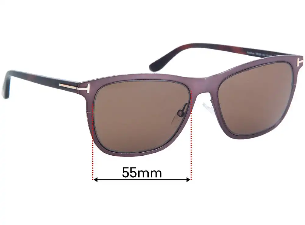 Sunglass Fix Replacement Lenses for Tom Ford Alasdhair TF526 - 55mm Wide Sunglass Fix Replacement Lenses for Tom Ford Alasdhair TF526 - 55mm Wide