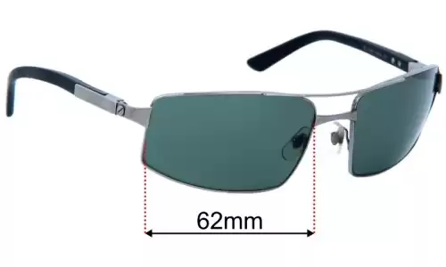 Sunglass Fix Replacement Lenses for Cartier 120 - 62mm Wide Cartier 120 Replacement Lenses 62mm wide