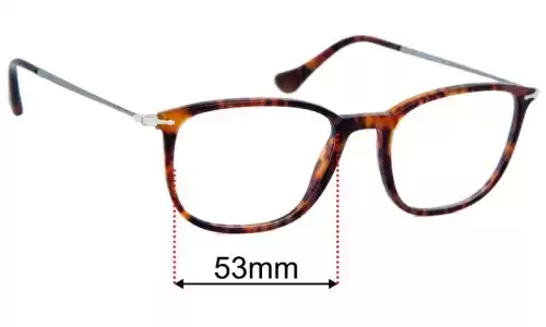 Sunglass Fix Replacement Lenses for Persol 3146-V - 53mm Wide Persol 3146-V Replacement Lenses 53mm wide