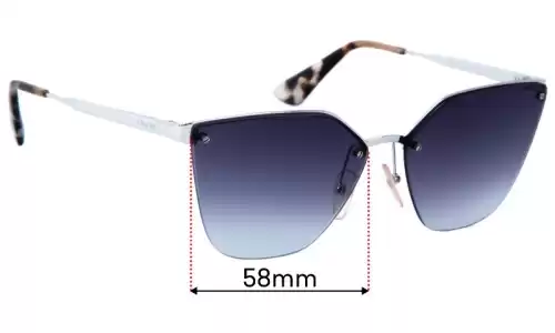 Prada SPR68T Replacement Lenses 63mm Sunglass Fix Replacement Lenses for Prada SPR68T - 63mm