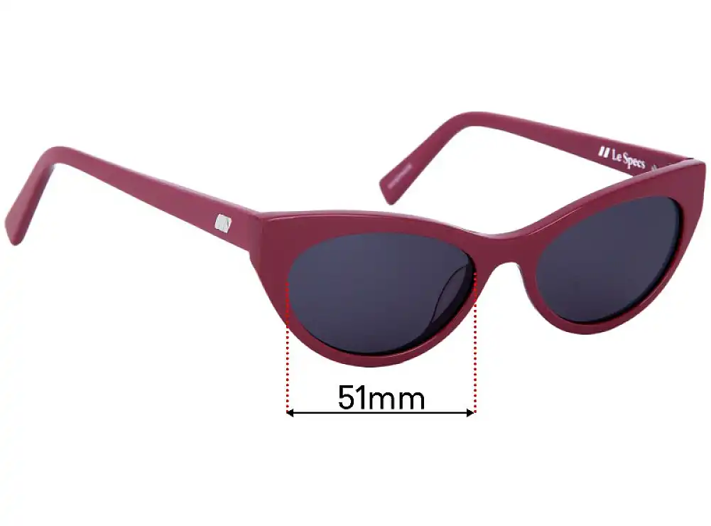 Sunglass Fix Replacement Lenses for Le Specs Bunny Hop - 53mm Wide Sunglass Fix Replacement Lenses for Le Specs Bunny Hop - 53mm Wide