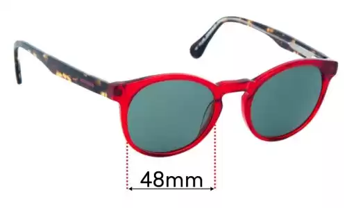 Sunglass Fix Replacement Lenses for Converse 37 - 48mm Wide Converse 37 Replacement Lenses 48mm wide