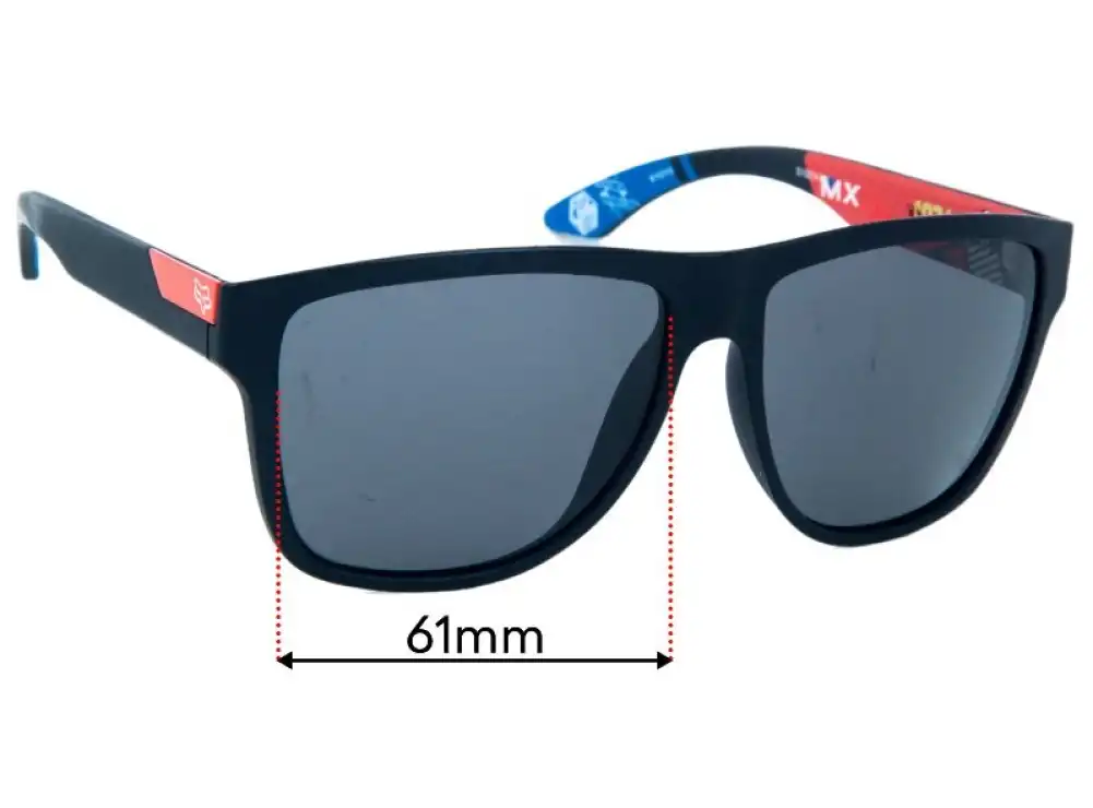 Sunglass Fix Replacement Lenses for Fox Racing The Conrad - 61mm Wide Sunglass Fix Replacement Lenses for Fox Racing The Conrad - 61mm Wide
