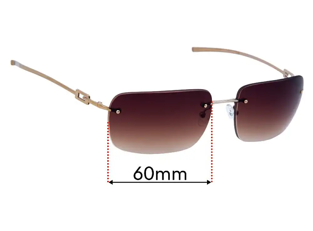 Sunglass Fix Replacement Lenses for Gucci GG1780/S - 60mm Wide Sunglass Fix Replacement Lenses for Gucci GG1780/S - 60mm Wide