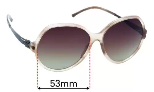 Sunglass Fix Replacement Lenses for IC! Berlin Camille - 53mm Wide IC! Berlin Camille Replacement Lenses 53mm wide
