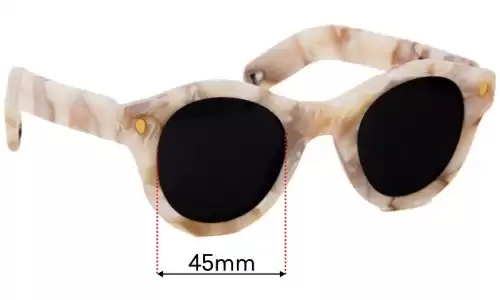 Sunglass Fix Replacement Lenses for Lucy Folk Short & Sweet - 45mm Wide Lucy Folk Short & Sweet Replacement Lenses 45mm wide