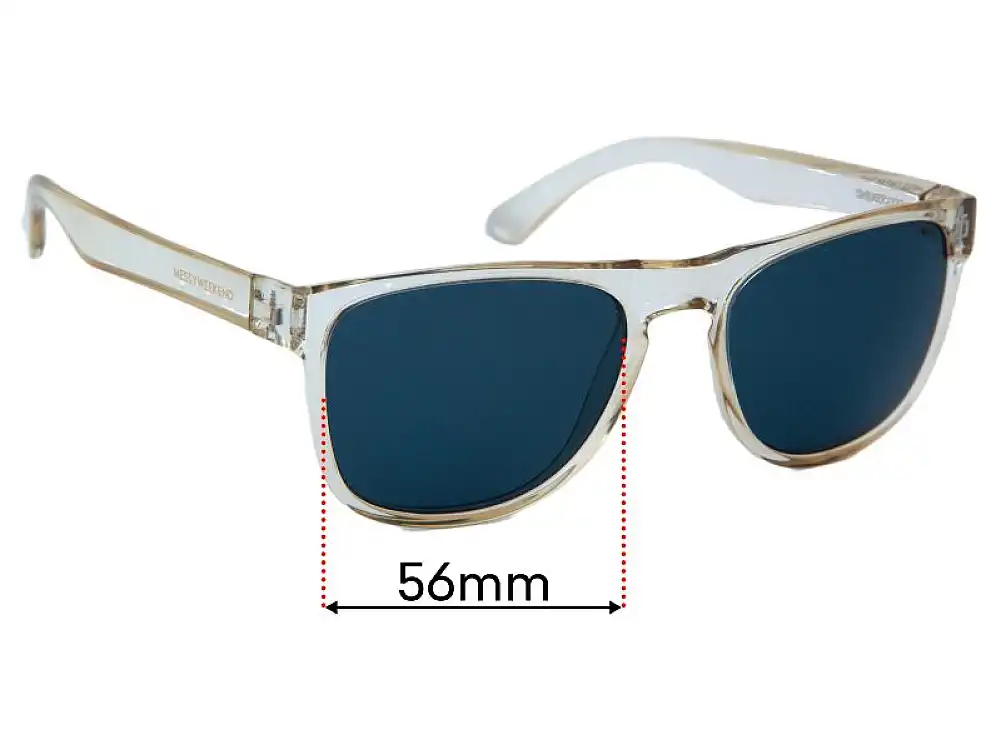 Sunglass Fix Replacement Lenses for Messy Weekend Makalu - 56mm Wide Sunglass Fix Replacement Lenses for Messy Weekend Makalu - 56mm Wide