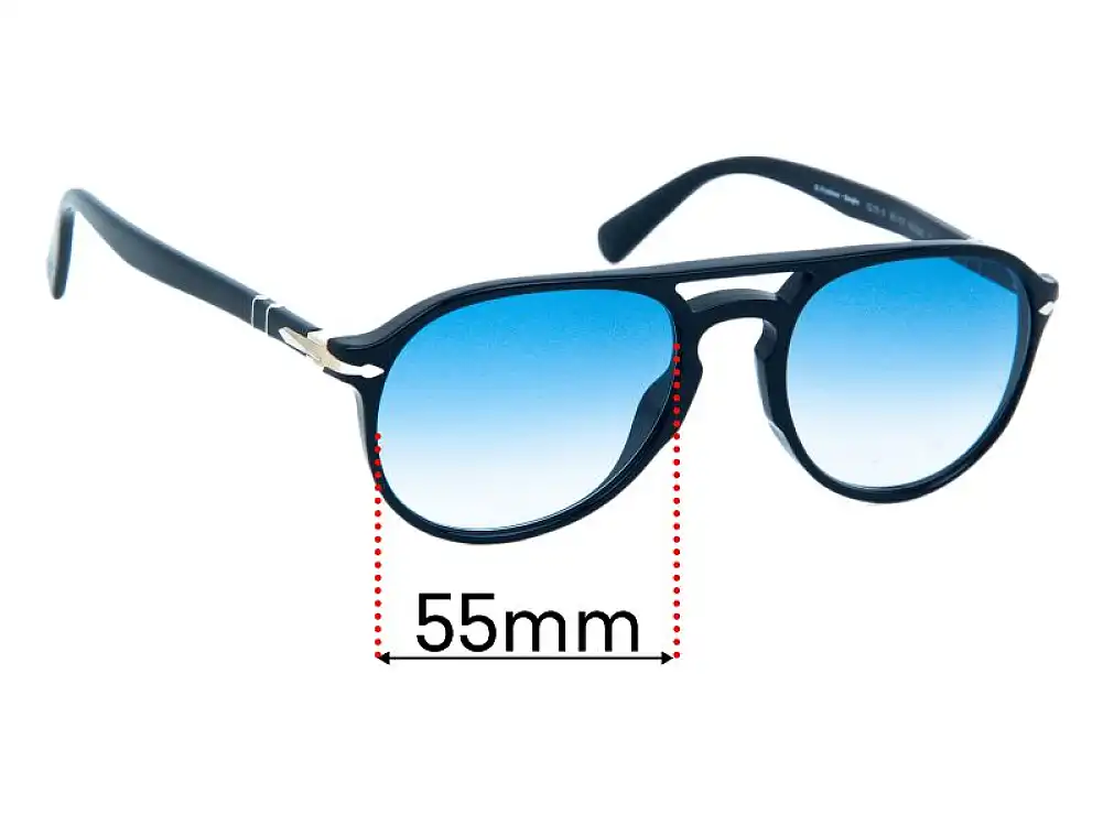 Sunglass Fix Replacement Lenses for Persol 3235-S - 55mm Wide Sunglass Fix Replacement Lenses for Persol 3235-S - 55mm Wide