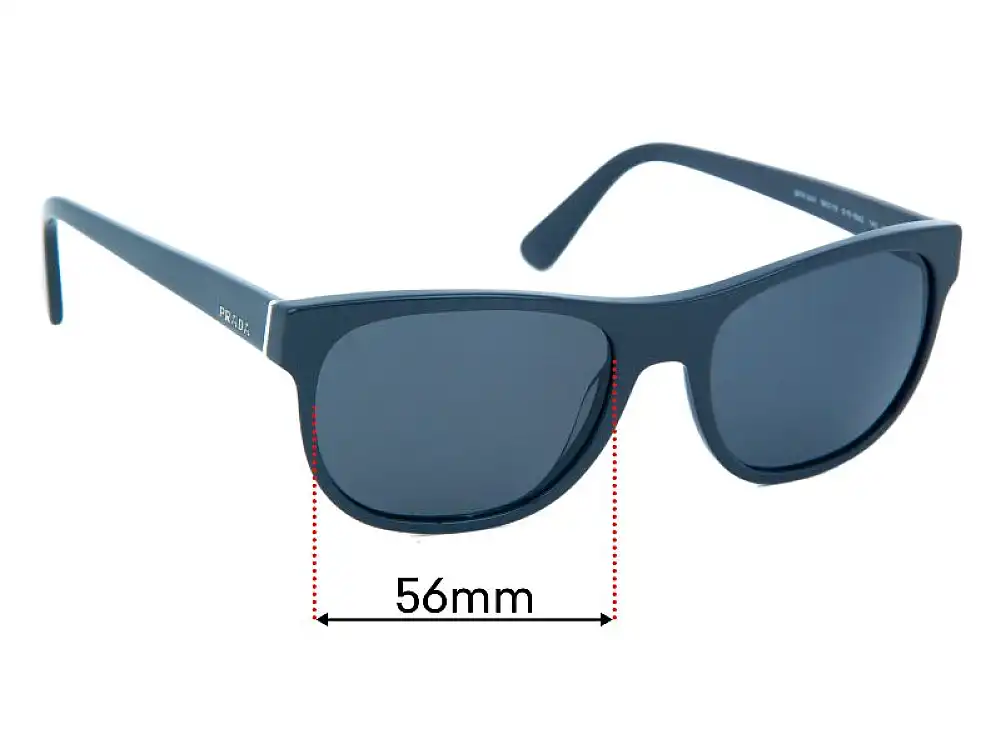 Sunglass Fix Replacement Lenses for Prada SPR 04X - 56mm Wide Sunglass Fix Replacement Lenses for Prada SPR 04X - 56mm Wide