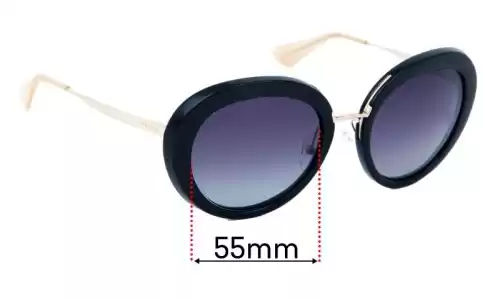 Sunglass Fix Replacement Lenses for Prada SPR16Q & PR16QS - 55mm Wide Prada SPR16Q & PR16QS Replacement Lenses 55mm wide