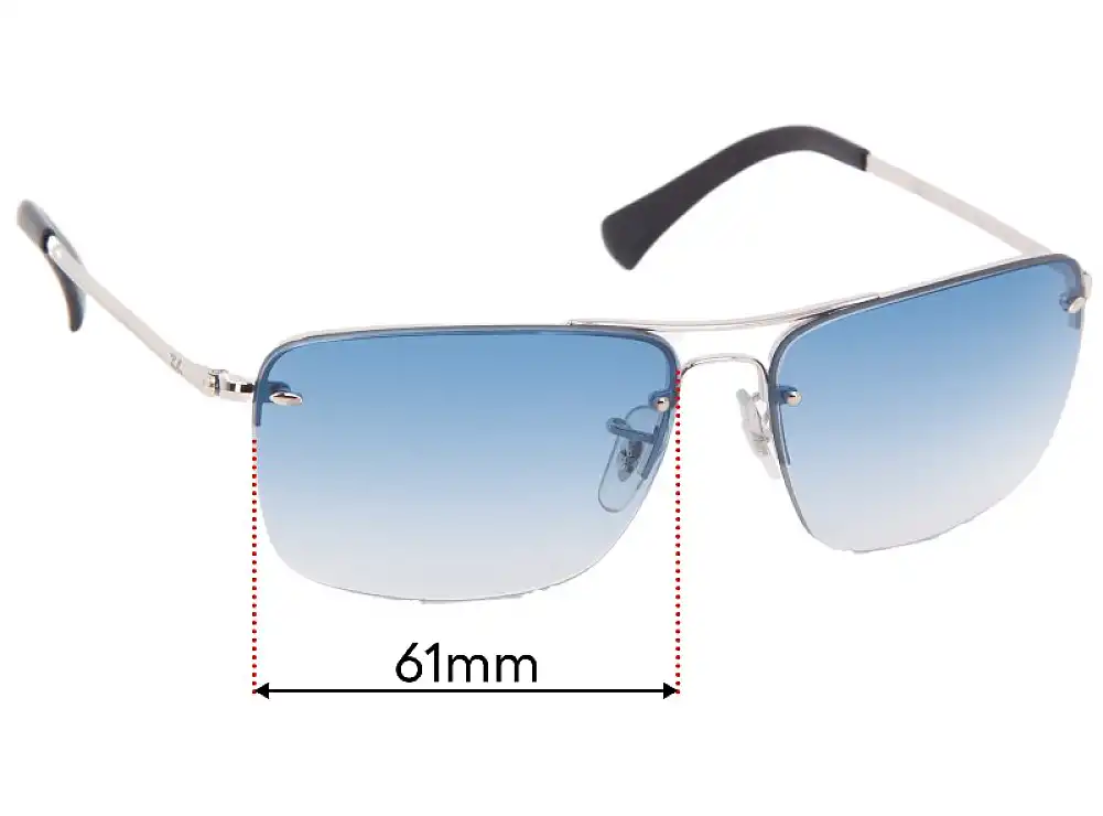 Sunglass Fix Replacement Lenses for Ray Ban RB3607 - 61mm Wide Sunglass Fix Replacement Lenses for Ray Ban RB3607 - 61mm Wide